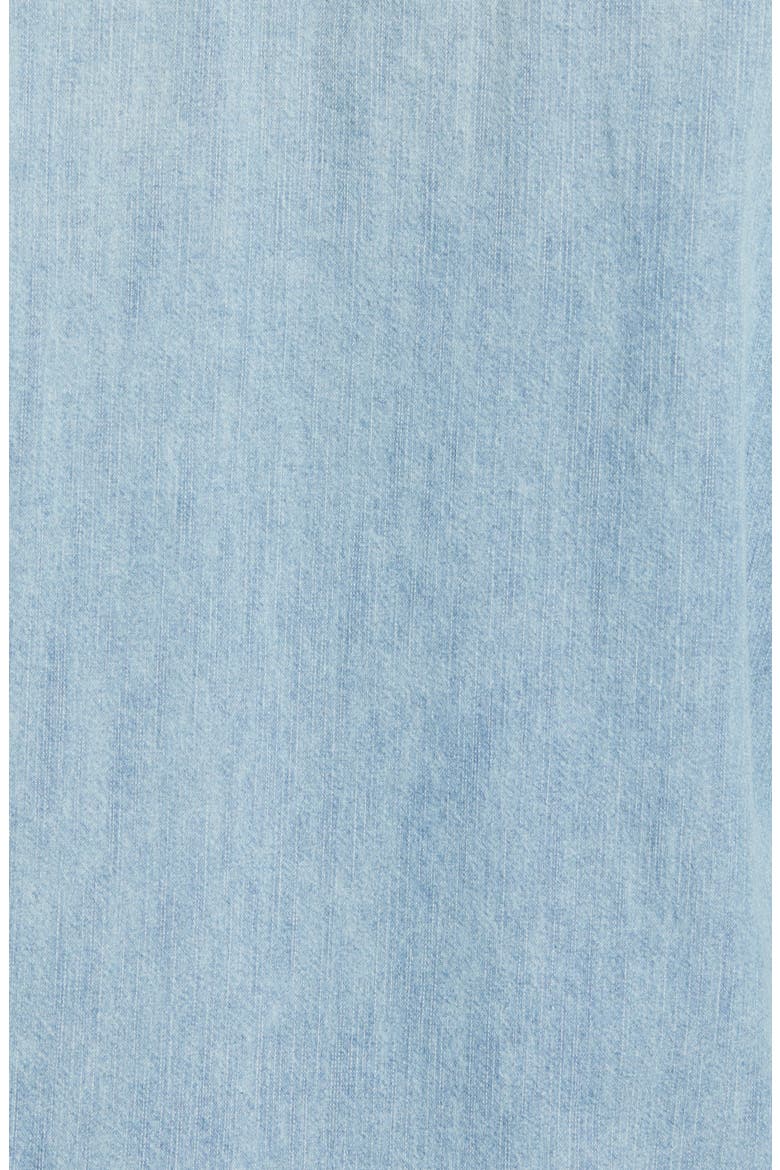 Distressed Denim Slim Fit Western Shirt, Alternate, color, DENIM WASH
