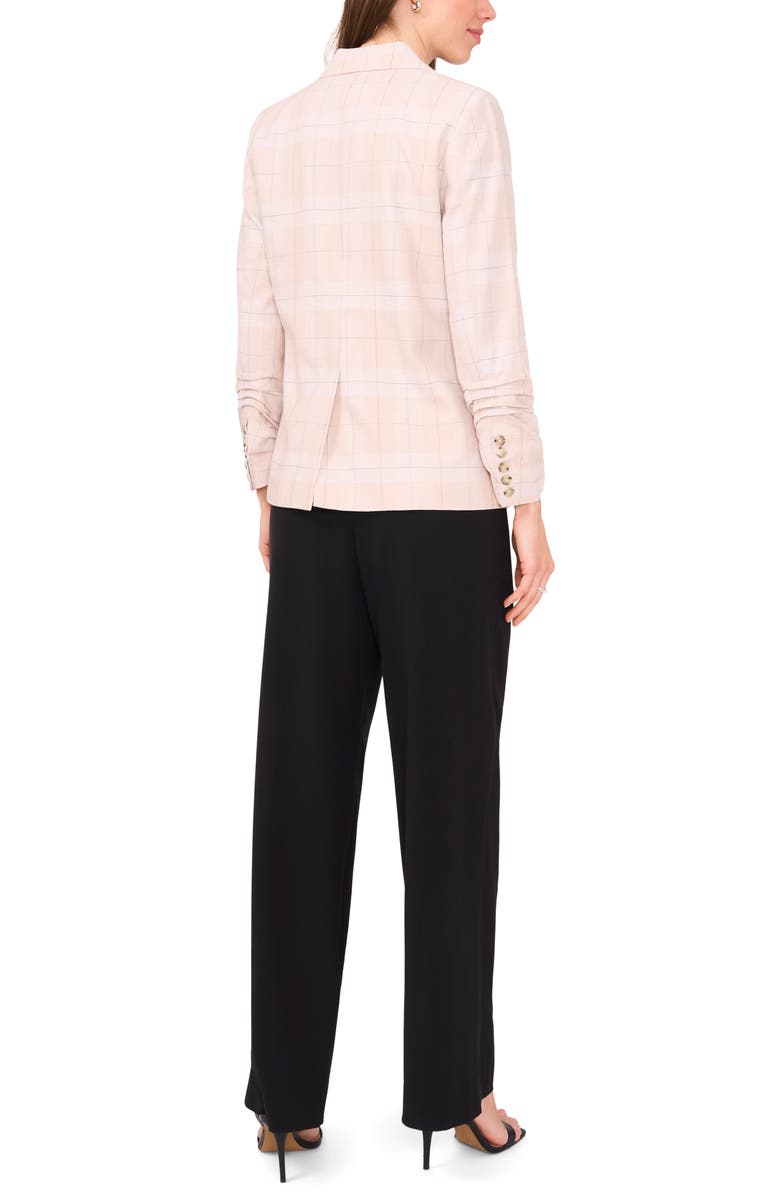 Halogen<sup>®</sup> Ruched Sleeve Double Breasted Blazer, Alternate, color,