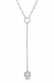 SPHERA MILANO Pavé Cubic Zirconia Panther Y-Necklace