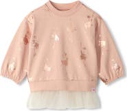Hatley Foil Ballerina Print Mix Sweatshirt