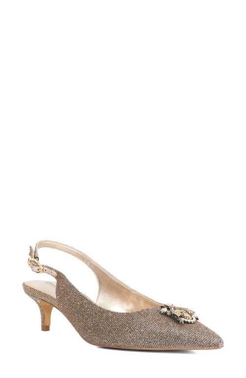 Dune London Context Pointed Toe Slingback Pump In Brown
