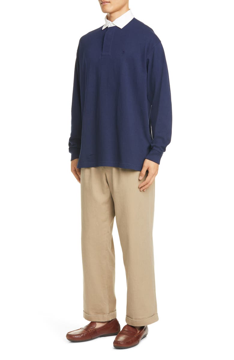 Polo Ralph Lauren Big Yarn Dye Long Sleeve Rugby Shirt, Alternate, color,