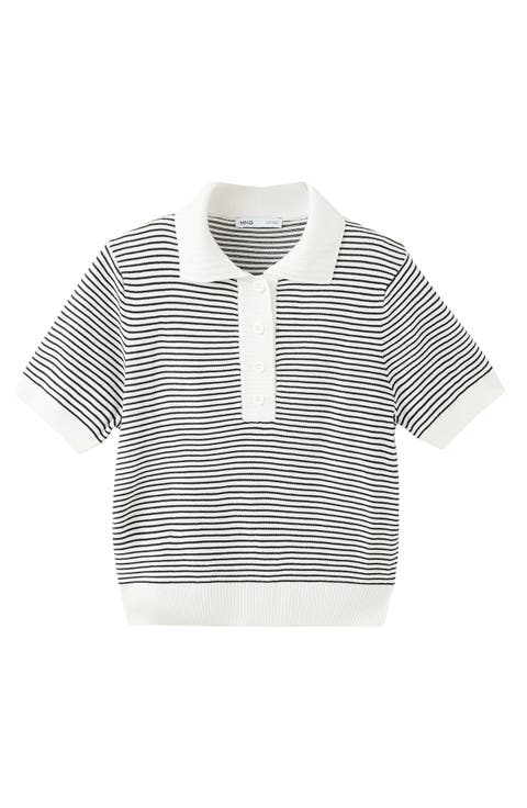 Stripe Polo Sweater