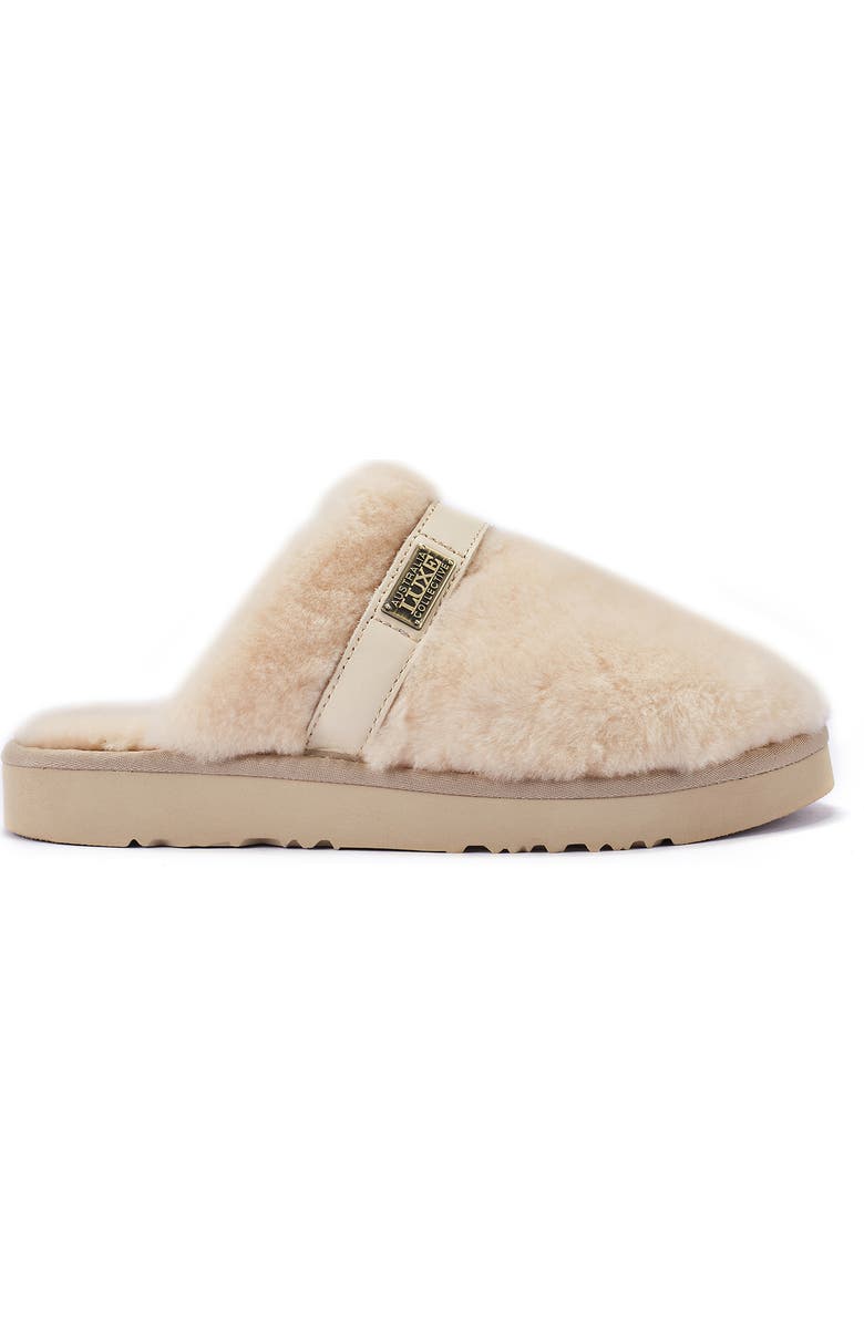 Australia Luxe Collective Grace Genuine Shearling Slipper, Alternate, color, Sand