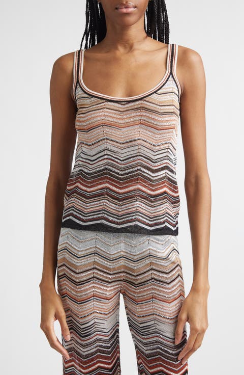 Zigzag Lamé Tank