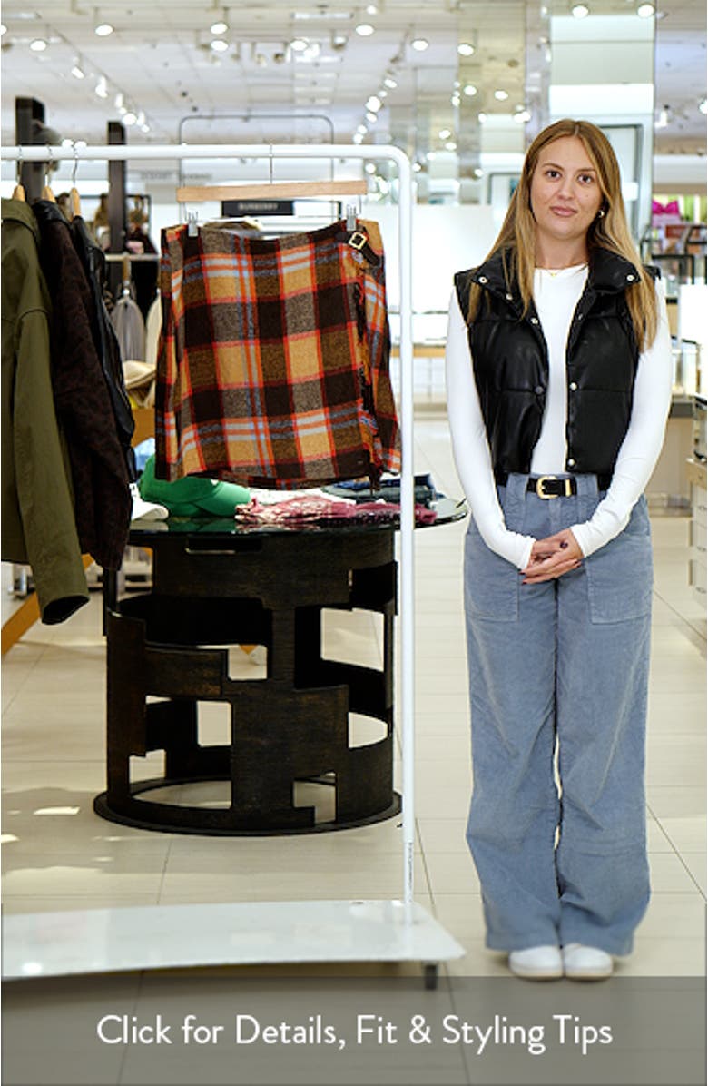 Plaid Faux Wrap Miniskirt, sales video thumbnail