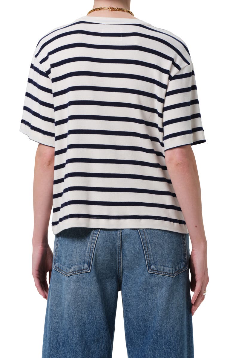 Citizens of Humanity Goldie Stripe Relaxed Fit T-Shirt, Alternate, color, Azure Stripe