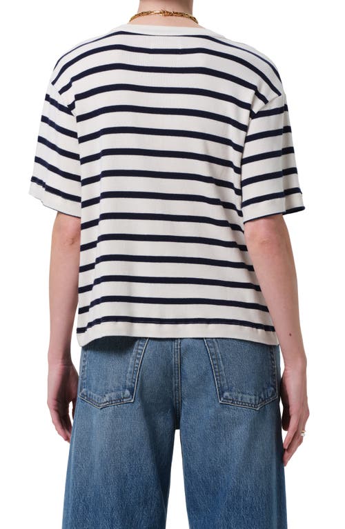Citizens Of Humanity Goldie Stripe Relaxed Fit T-shirt In Azure Stripe