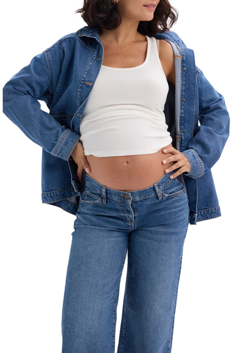 The Denim Utility Jacket, Alternate, color, True Indigo