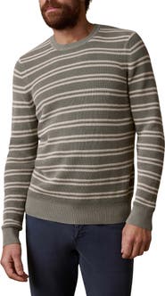 Faherty Sunwashed Stripe Organic Cotton Sweater