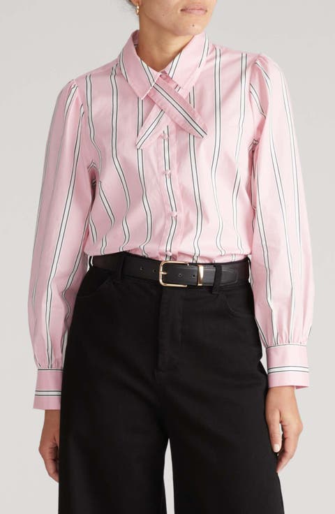 Janet Stretch Poplin Button-Up Shirt