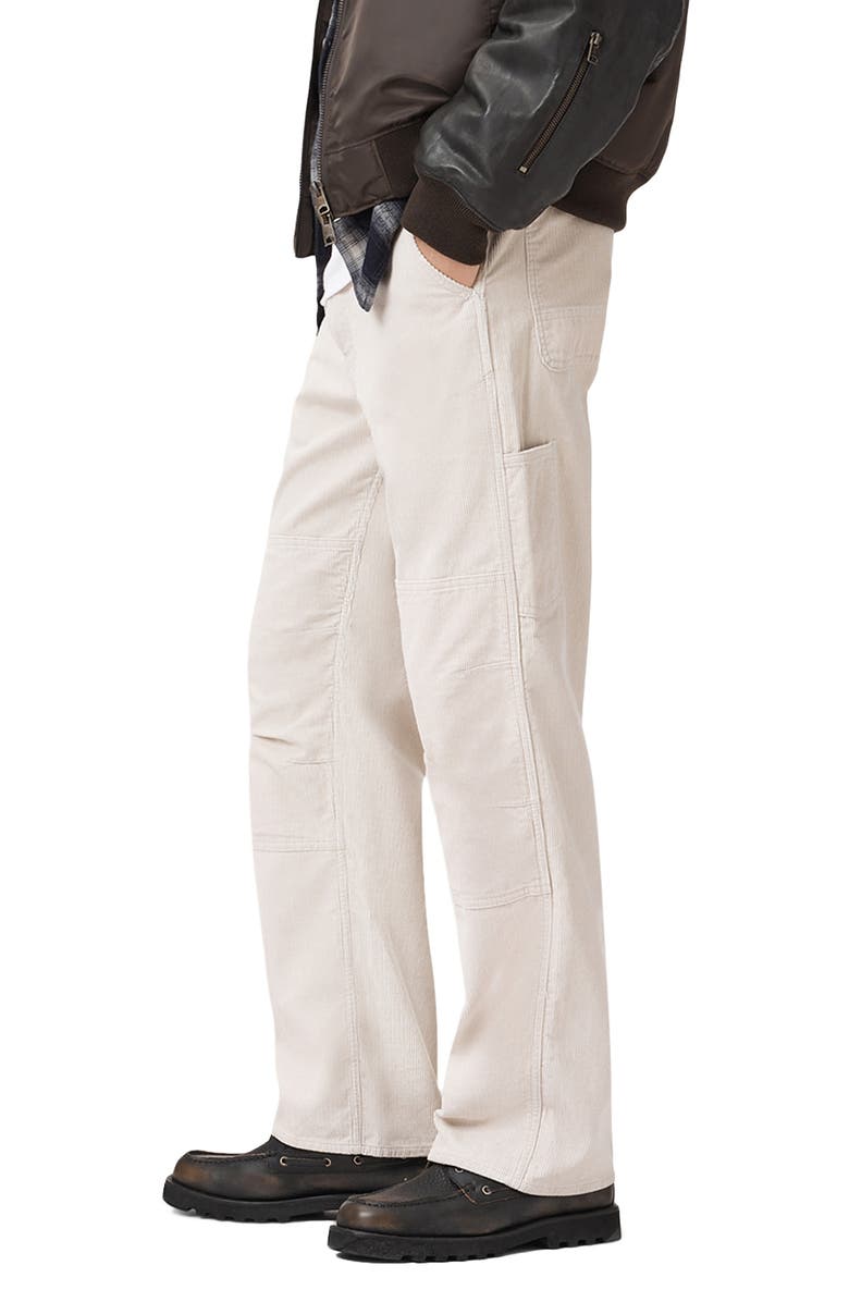 AllSaints Mullen Corduroy Carpenter Pants, Alternate, color, Cream Taupe
