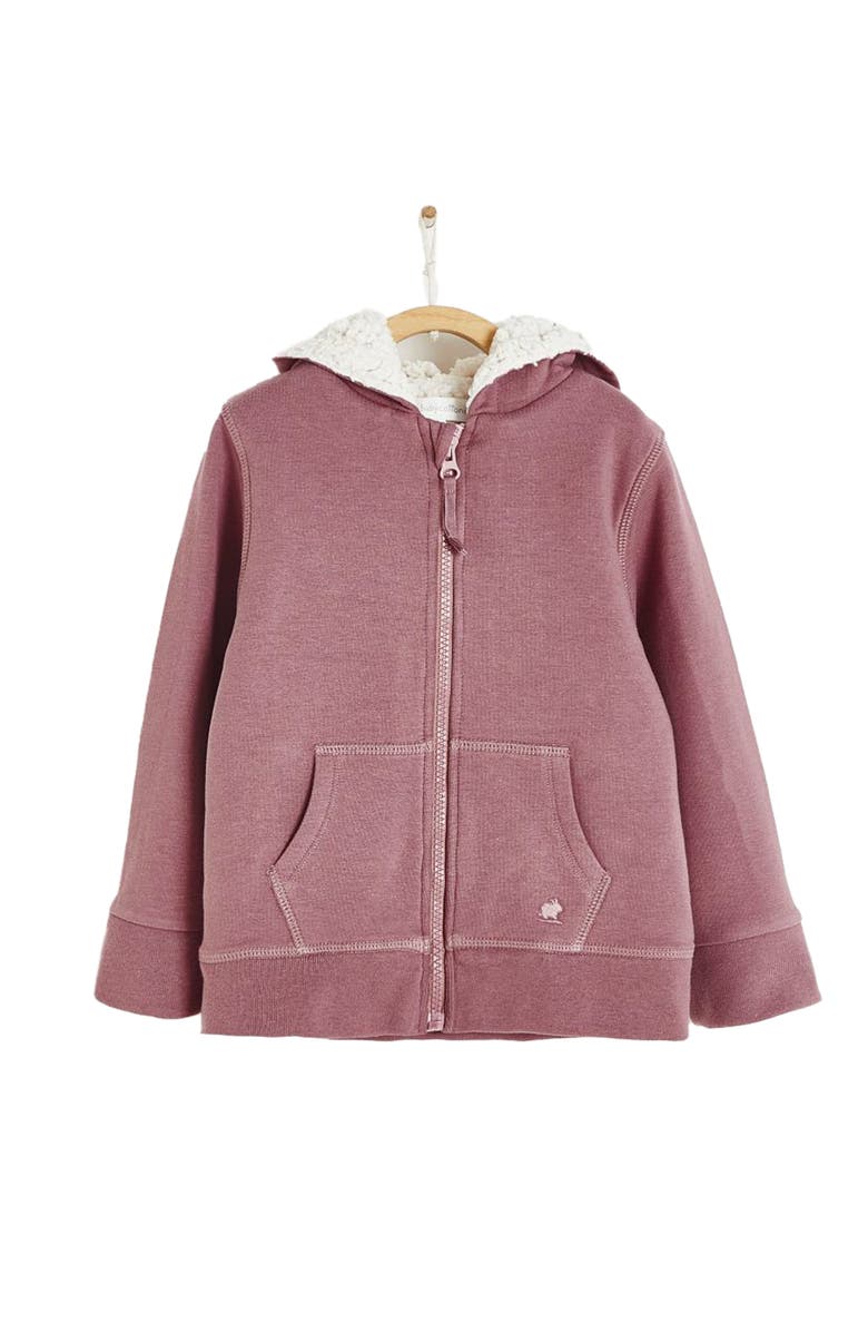 Babycottons Tree Fleece & Teddy Fleece Hoodie, Main, color, 