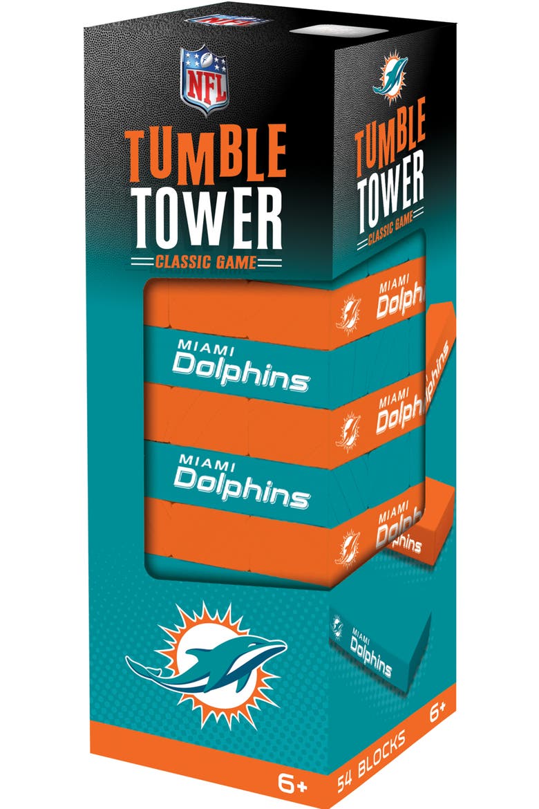 Miami Dolphins Tumble Tower, Main, color, Multicolor