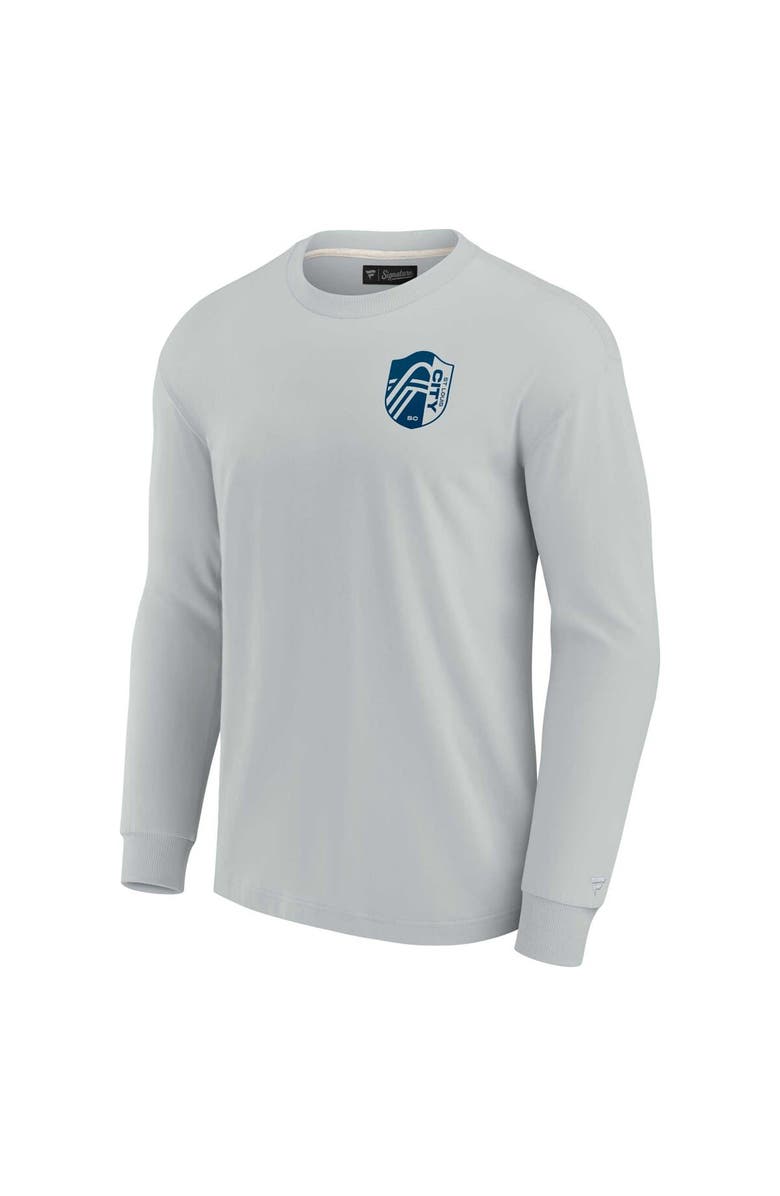 Fanatics Signature Unisex Fanatics Signature Gray St. Louis City SC Elements Super Soft Long Sleeve T-Shirt, Alternate, color,