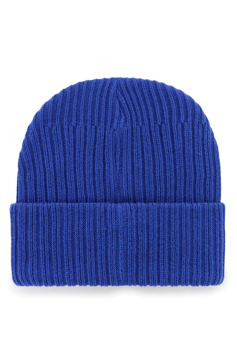 '47 Men's '47 Royal Los Angeles Chargers Ridgeway Cuffed Knit Hat, Alternate, color, 