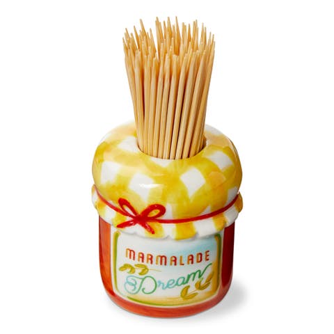 Jam Jar Toothpick Holder Set Stylish Kitchen Accessory