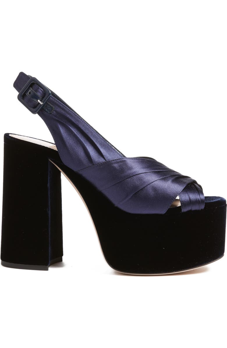 Miu Miu Slingback Platform Sandal, Alternate, color,