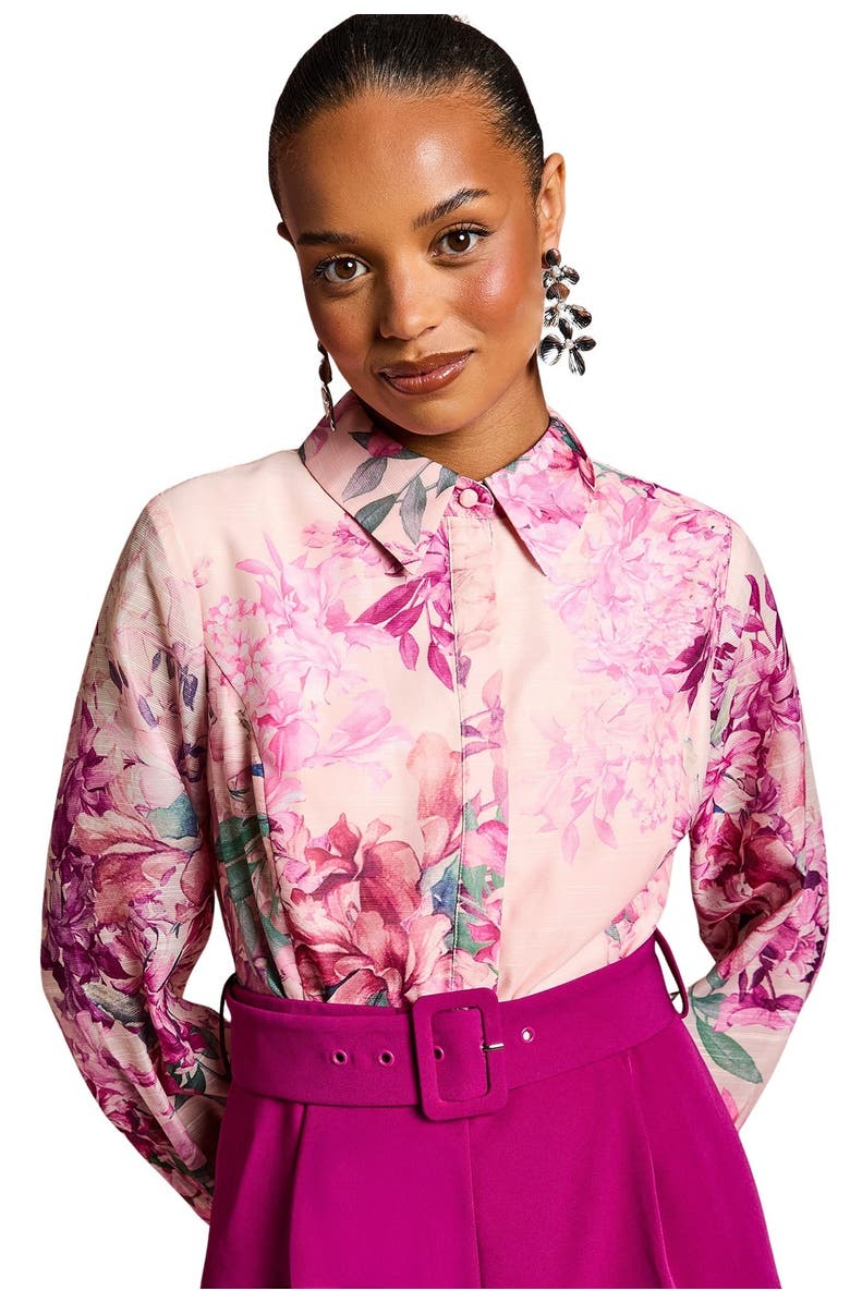 Coast Petite Wide Leg Jumpsuit, Alternate, color, Plum