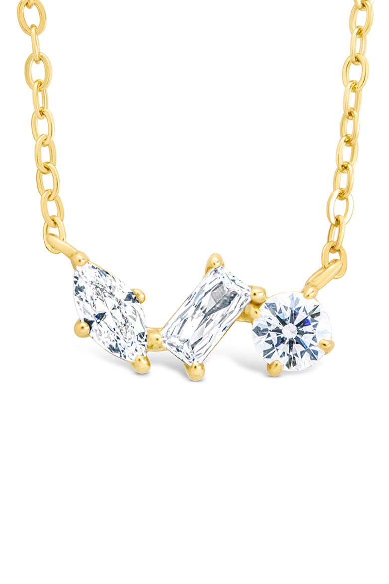 Trio Cut Cubic Zirconia Pendant Necklace video