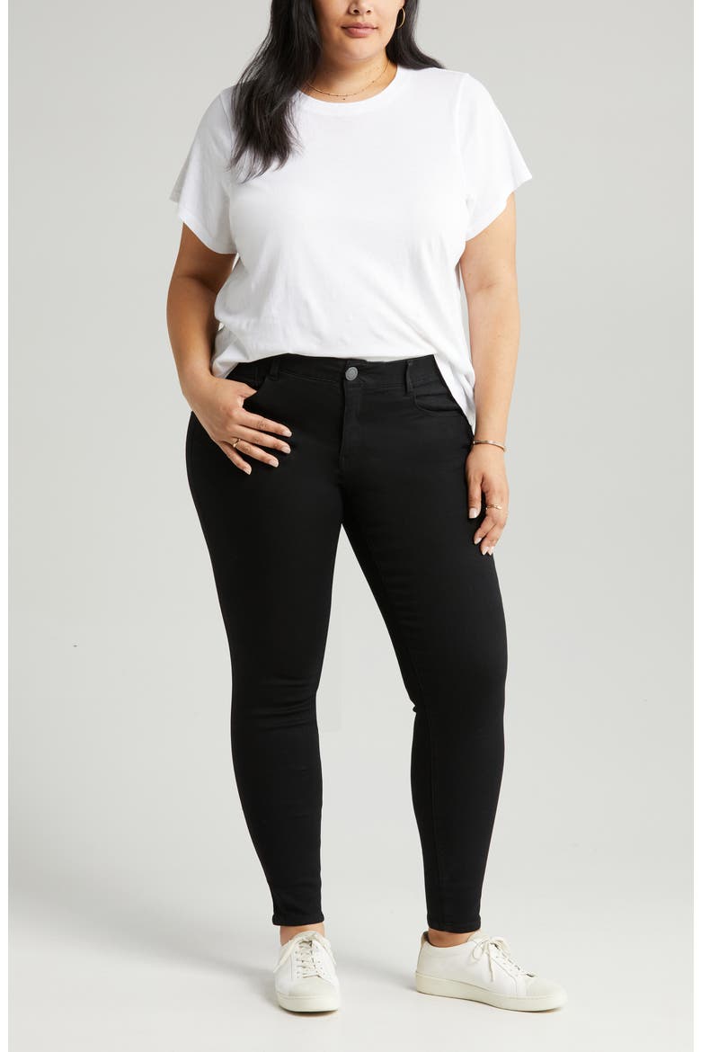 Stretch Skinny Jeans, Main, color, BLACK 1