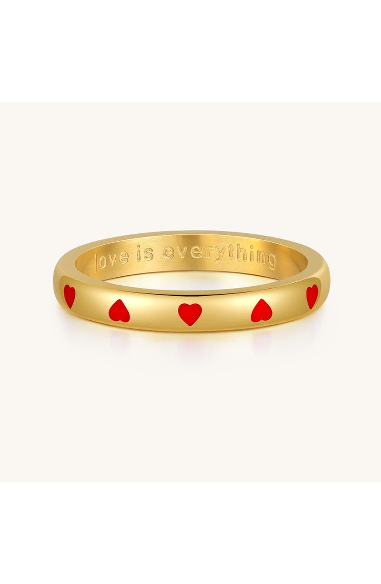 Mantra Love Is Everything Ring, Main, color, Yellow Gold