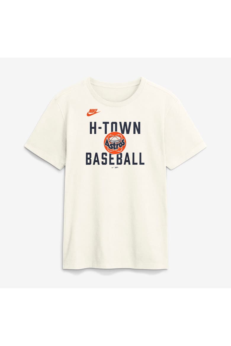 Men's Nike Cream Houston Astros Cooperstown Collection ‘70s-Inspired T-Shirt, Alternate, color, Cream