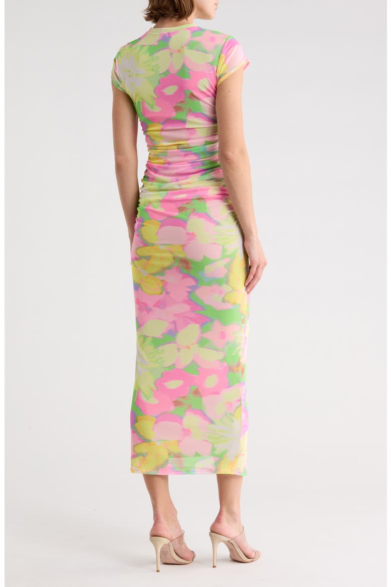 Cici Mesh Maxi Dress, Alternate, color, ELECTRIC PETALS