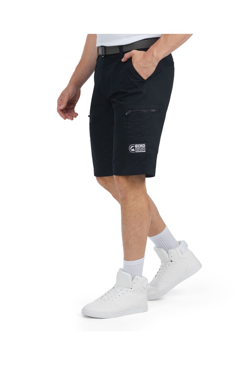 Ecko Unltd. Antipode Color Zip Woven Cargo Short, Alternate, color, Black