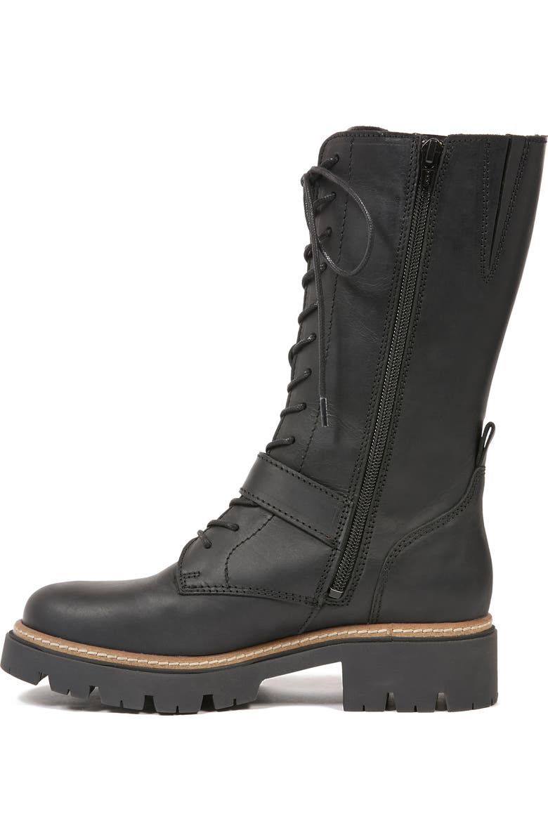 Celtic & Co. Strap Detail Mid Calf Boot, Alternate, color, Black