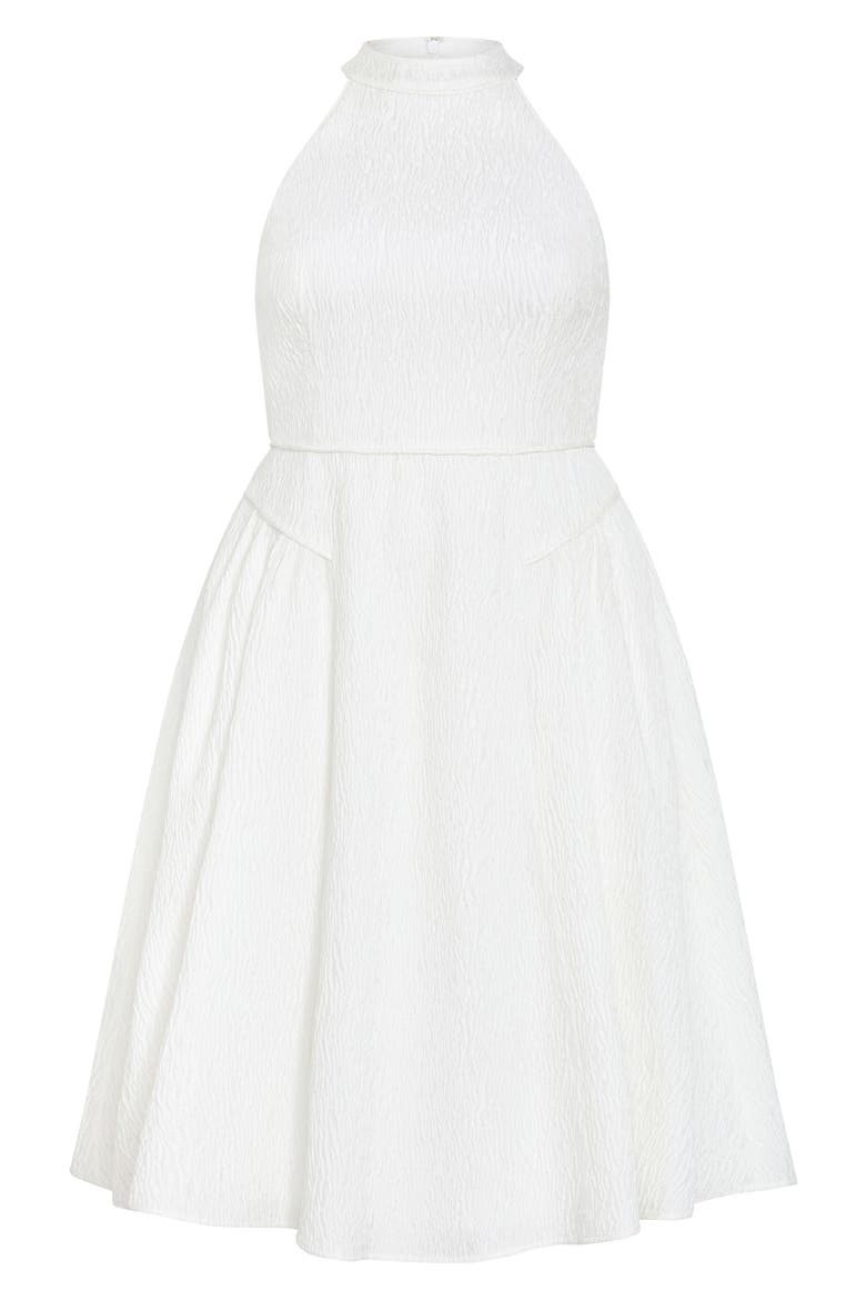 Textured Sleeveless Jacquard Midi Dress, Main, color, IVORY