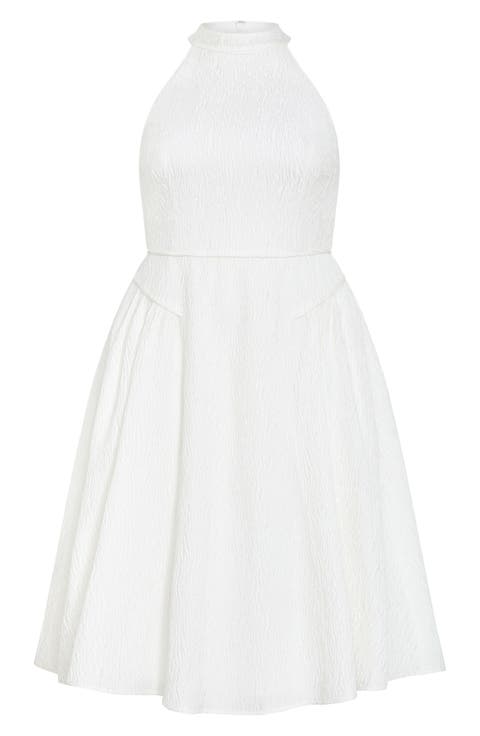 Textured Sleeveless Jacquard Midi Dress