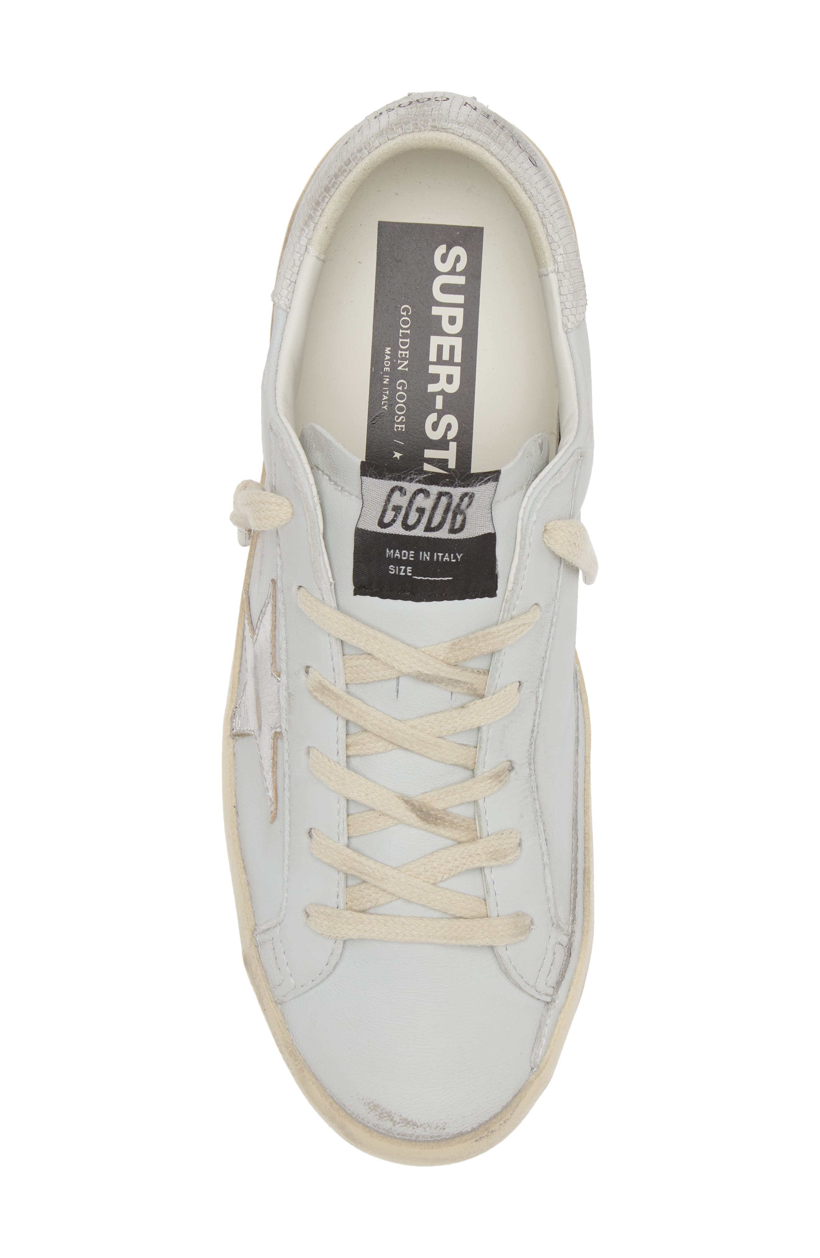 Golden Goose Super-Star Low Top Sneaker, Alternate, color, Grey/ Silver