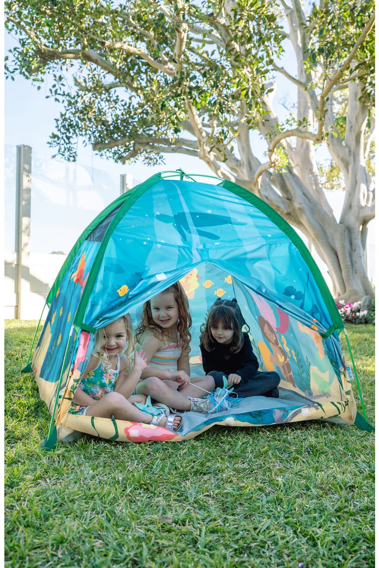 Mermaid Play Tent, Alternate, color, BLUE