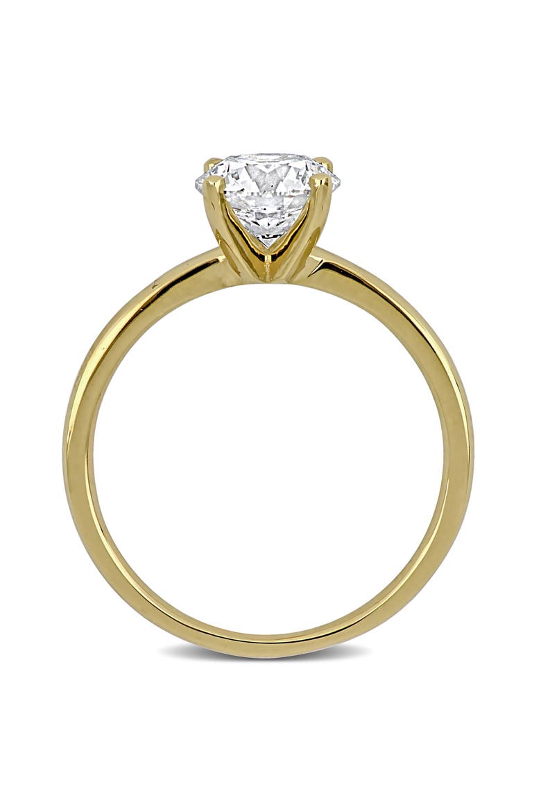 1-1/2 CTW Lab Grown Diamond Solitaire Ring 14k, Alternate, color, Yellow Gold