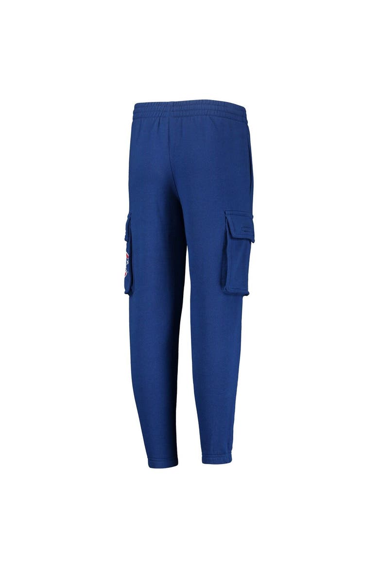Youth Royal Chicago Cubs Players Anthem Fleece Cargo Pants, Alternate, color, Royal