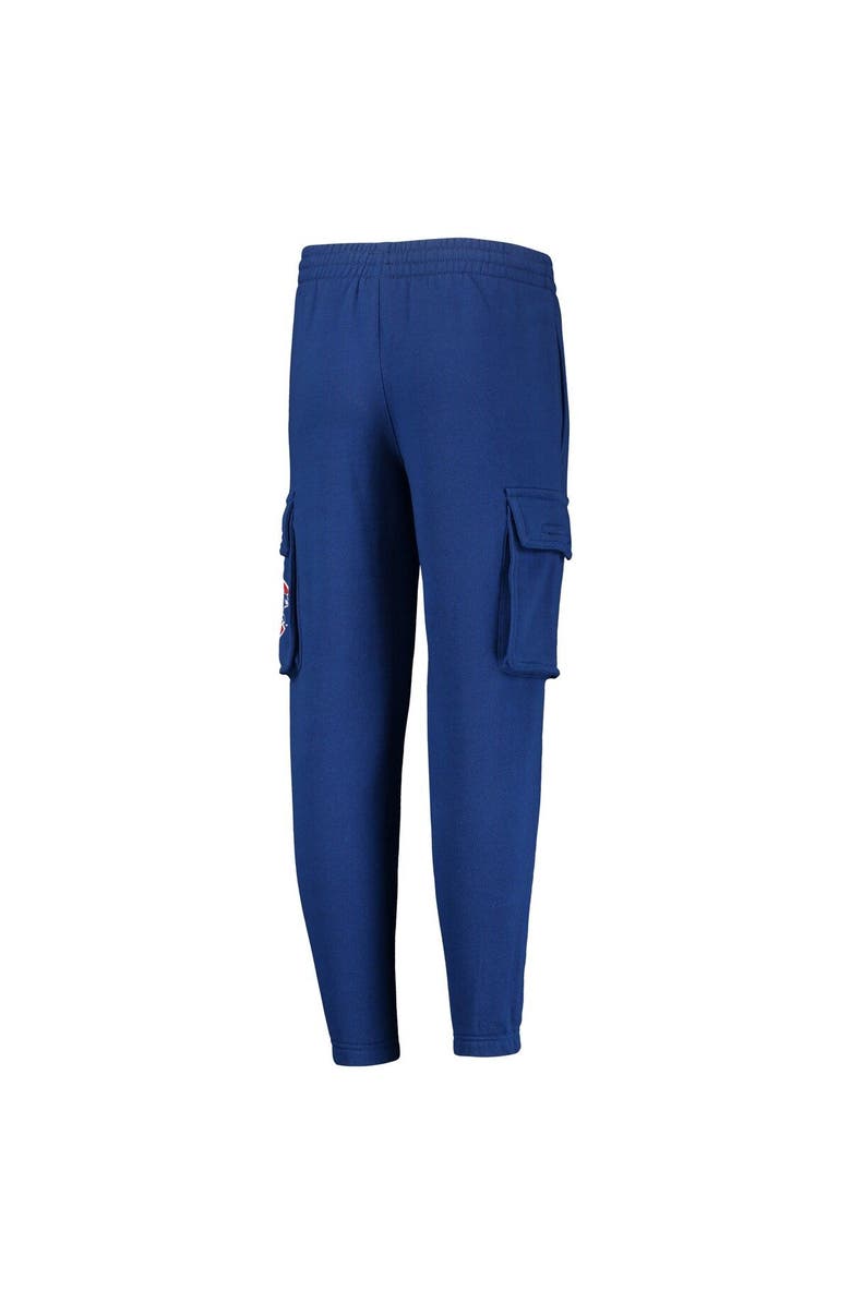 Outerstuff Youth Royal Chicago Cubs Players Anthem Fleece Cargo Pants, Alternate, color, 