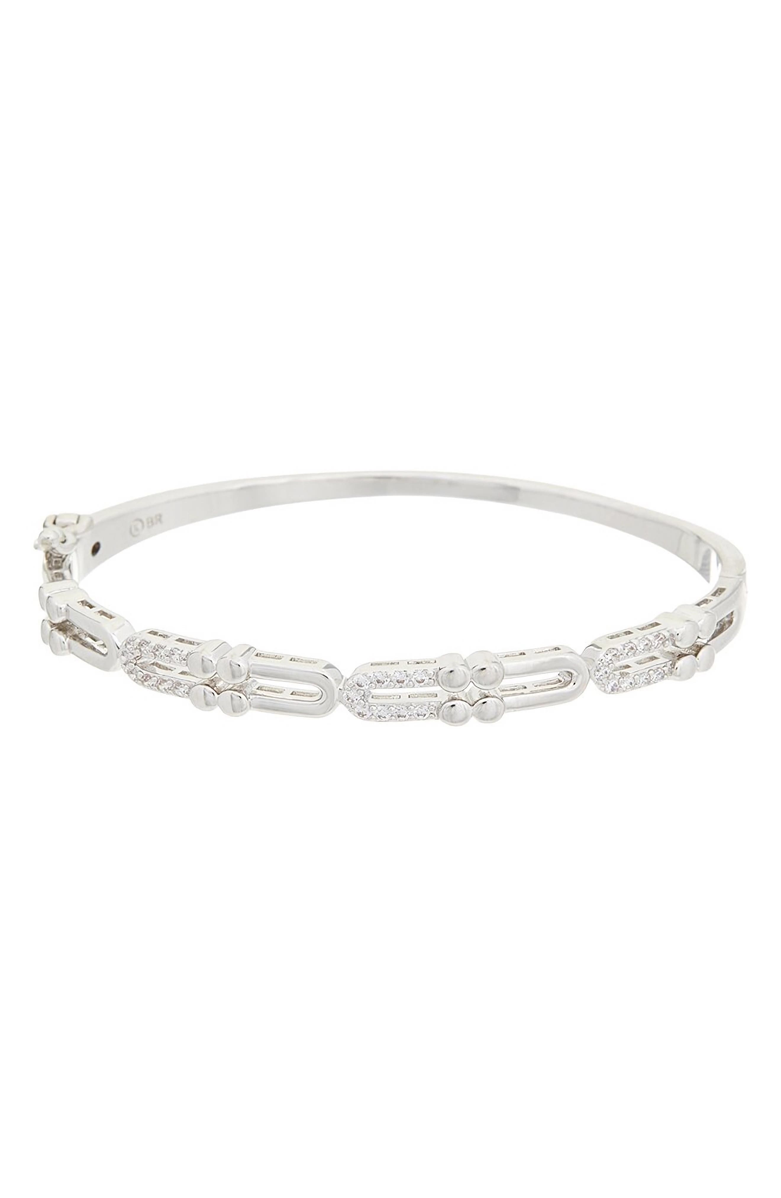 Juvell Cubic Zirconia Link Bangle Bracelet