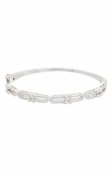 Juvell Cubic Zirconia Link Bangle Bracelet
