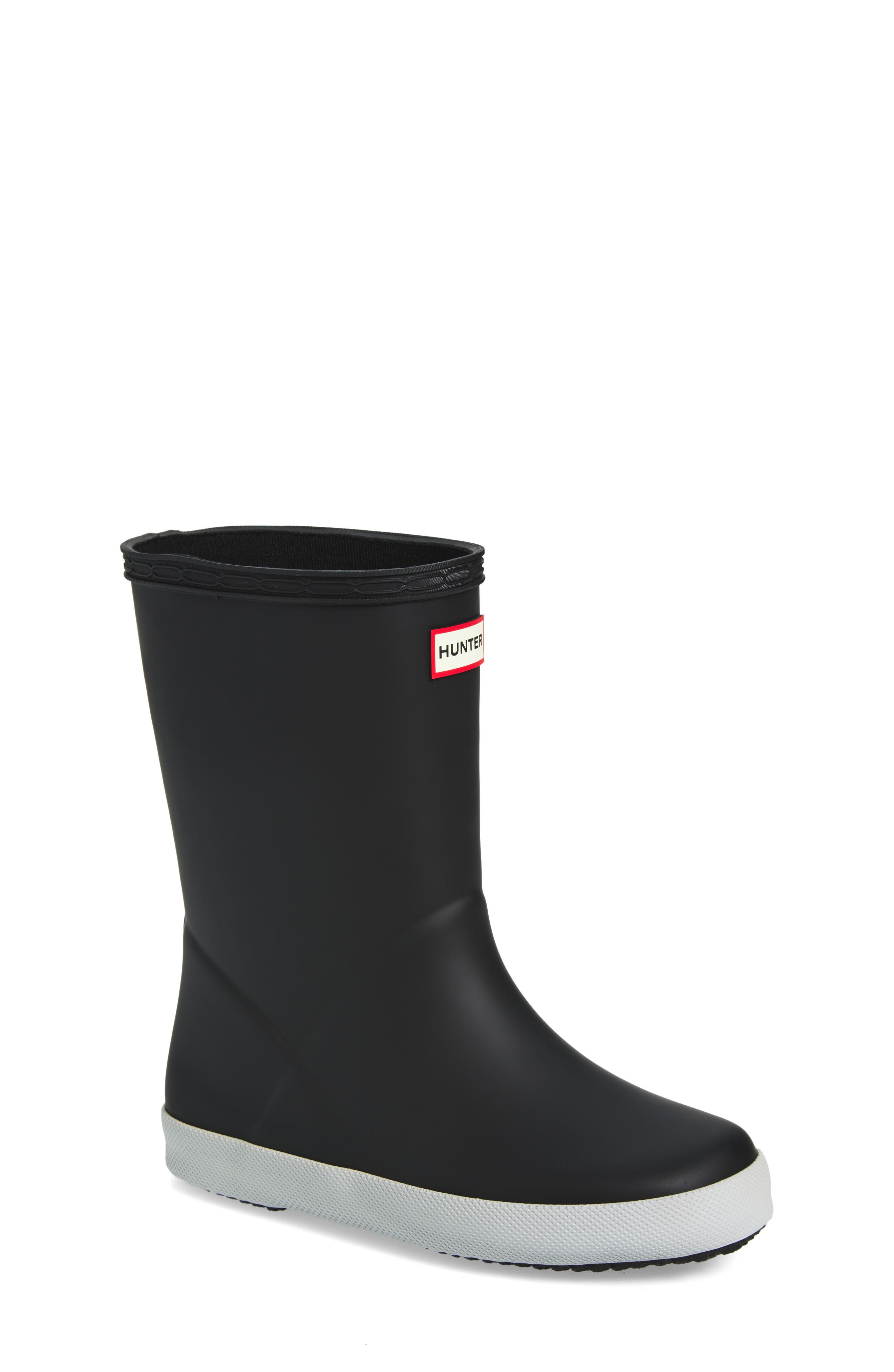 Hunter Kids' First Classic Rain Boot, Main, color, Black 003