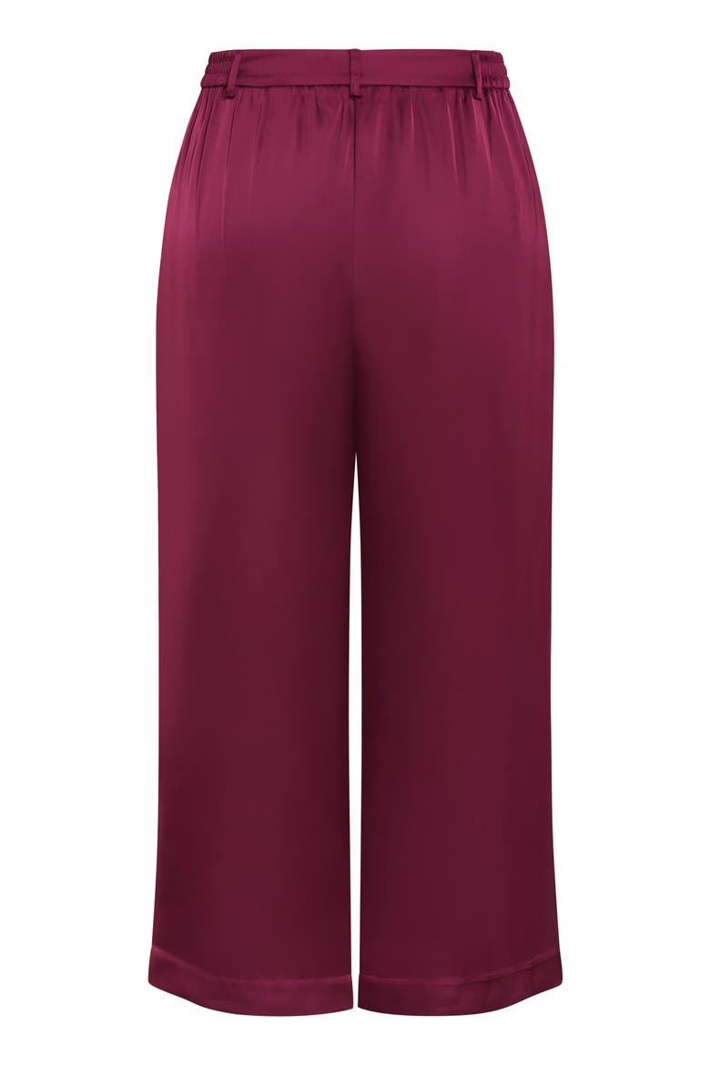 Rylie Palazzo Wide Leg Pants, Alternate, color, POMEGRANATE