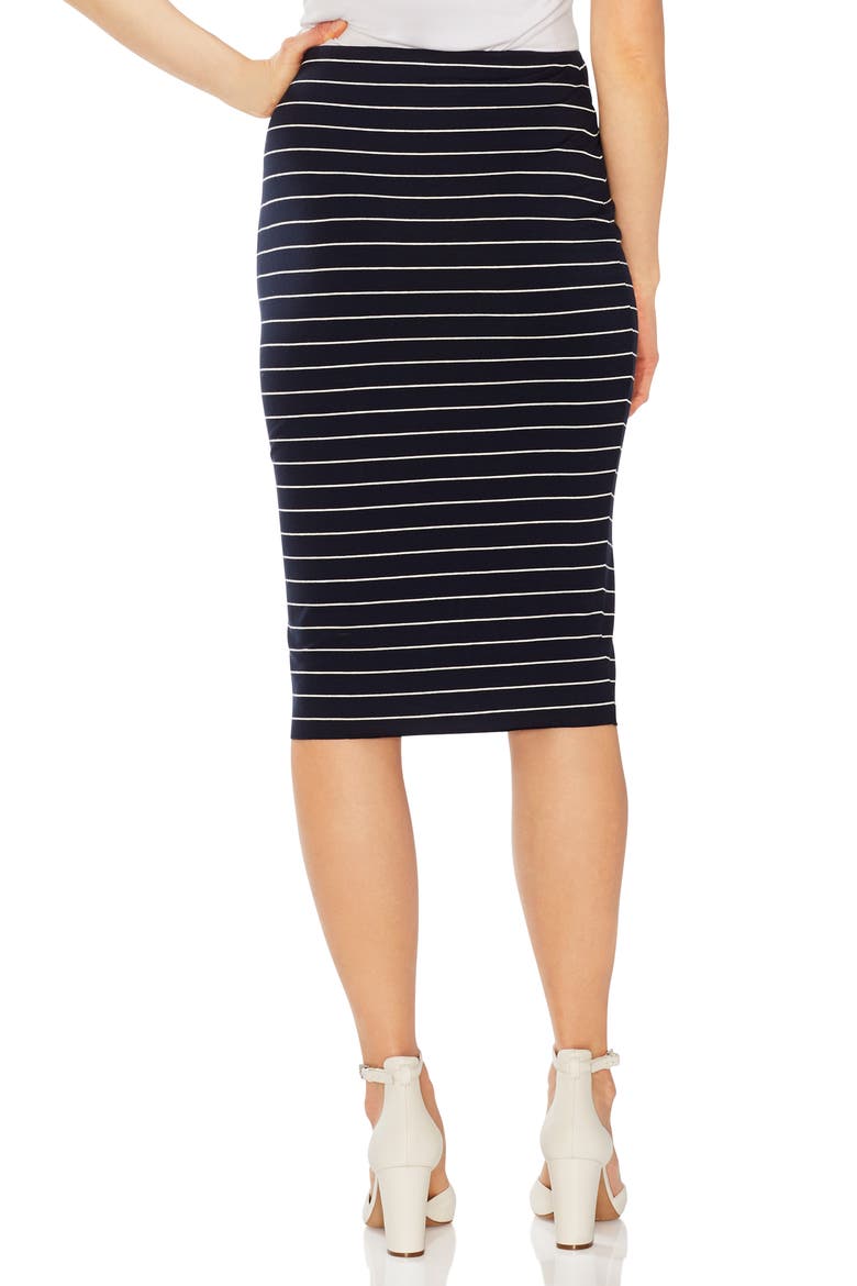 Stencil Stripe Tube Skirt, Alternate, color, CLASSIC NAVY