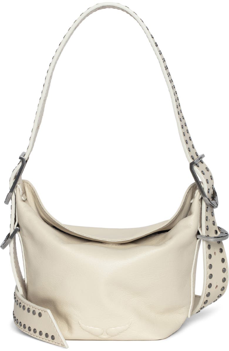 Zadig & Voltaire Baby Jane Studded Shoulder Bag, Main, color,