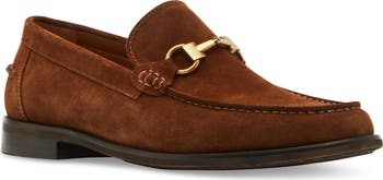 Mocasines Steve Madden Alfio Para Hombre - Gamuza De Terciopelo Felpudo Con Tacón Apilado, Forro De Piel Y Textil