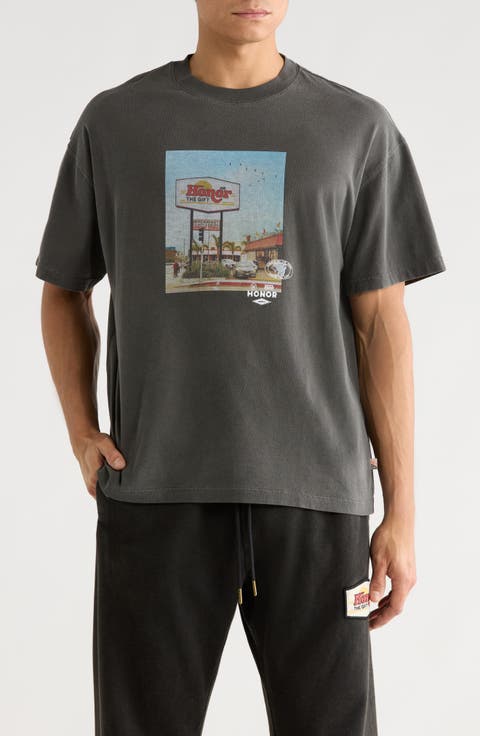 Dining Cotton Graphic T-Shirt