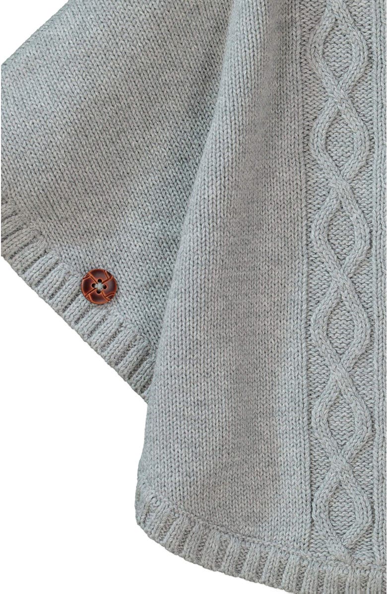 Hope & Henry Baby Girls' Cable Sweater Cape, Infant, Alternate, color, 