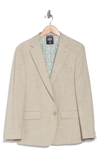 Original Penguin Two-button Sport Coat In Beige/tan