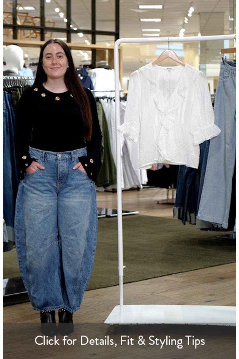 Pintuck Ruffle Puff Sleeve Top video
