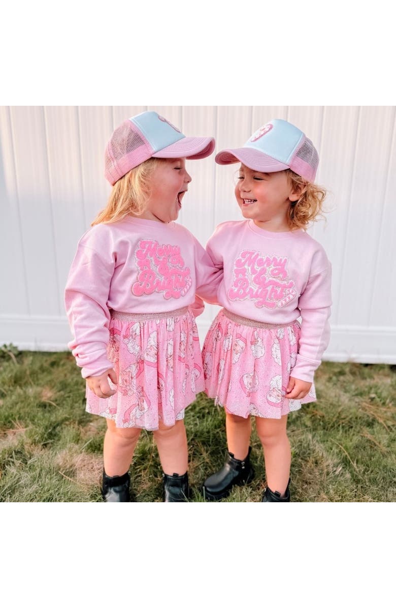 Sweet Wink Retro Santa Christmas Tutu, Alternate, color, Pink