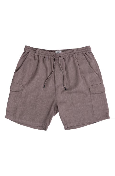 Cotton Blend Cargo Shorts